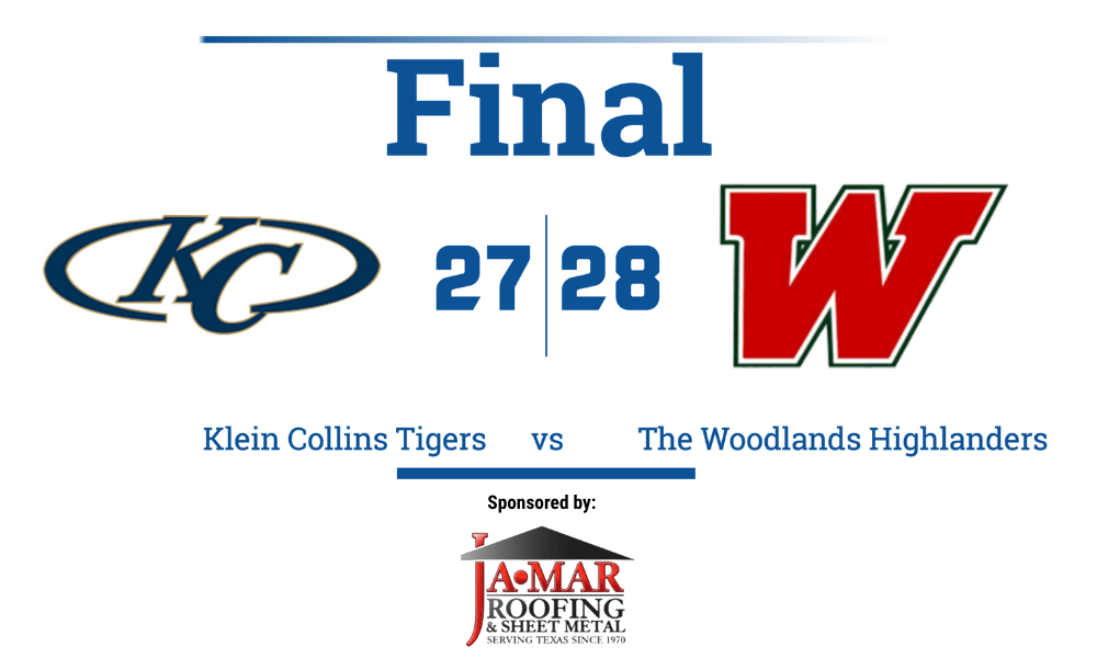 The Woodlands Defeats Klein Collins in Thrilling Playoff Game with 28-27 Victory