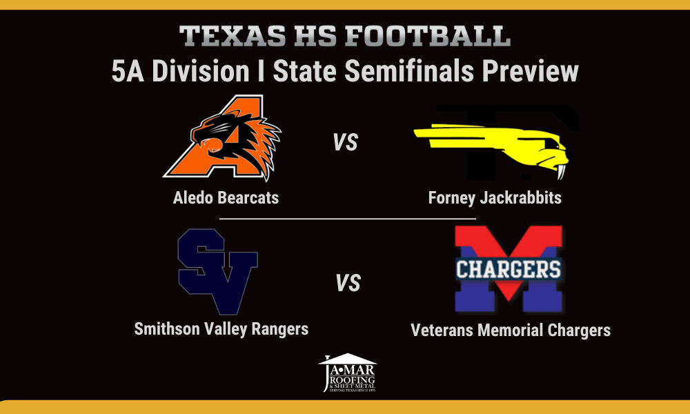 Exciting 5A Division I State Semifinals: Aledo Bearcats vs Forney Jackrabbits, Smithson Valley Rangers vs Brownsville Veterans Memorial Chargers