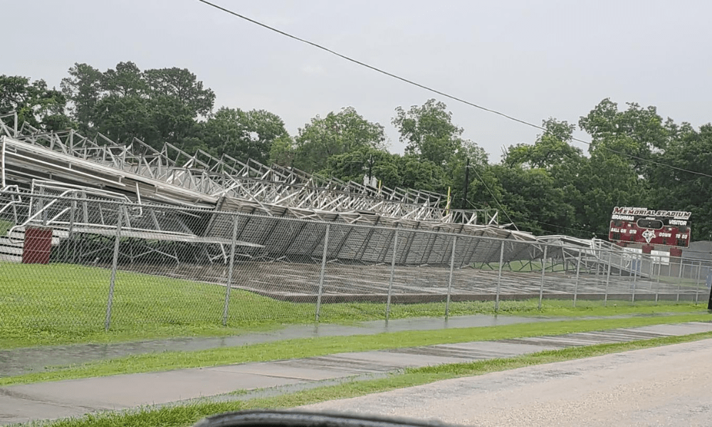 high school stadium stands collapse