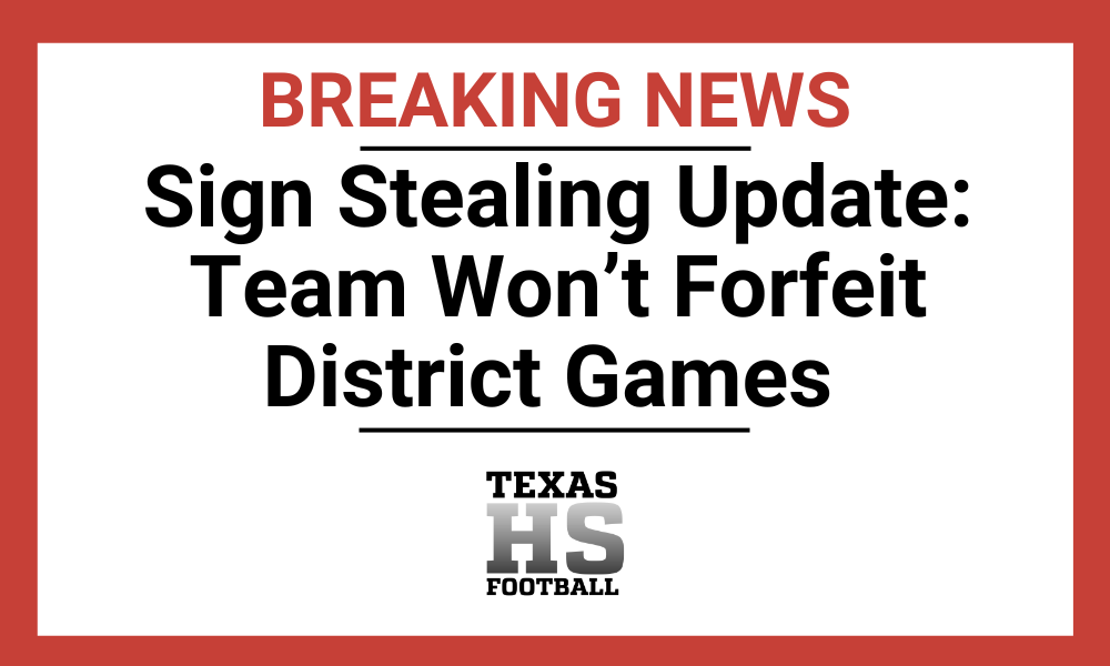 texas high school coach suspended for stealing signs