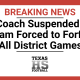 texas high school coach suspended for videotaping signs