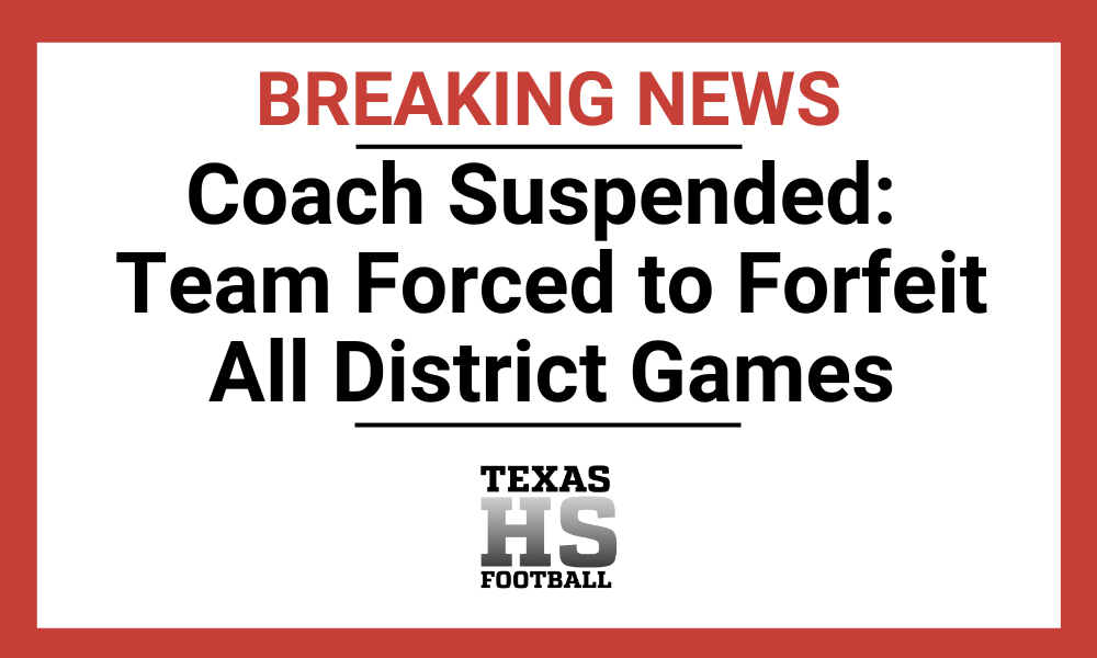 Texas high school coach suspended for videotaping signs