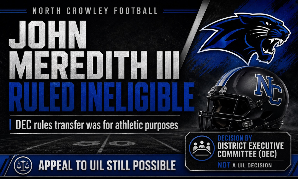 north crowley football player ruled ineligible