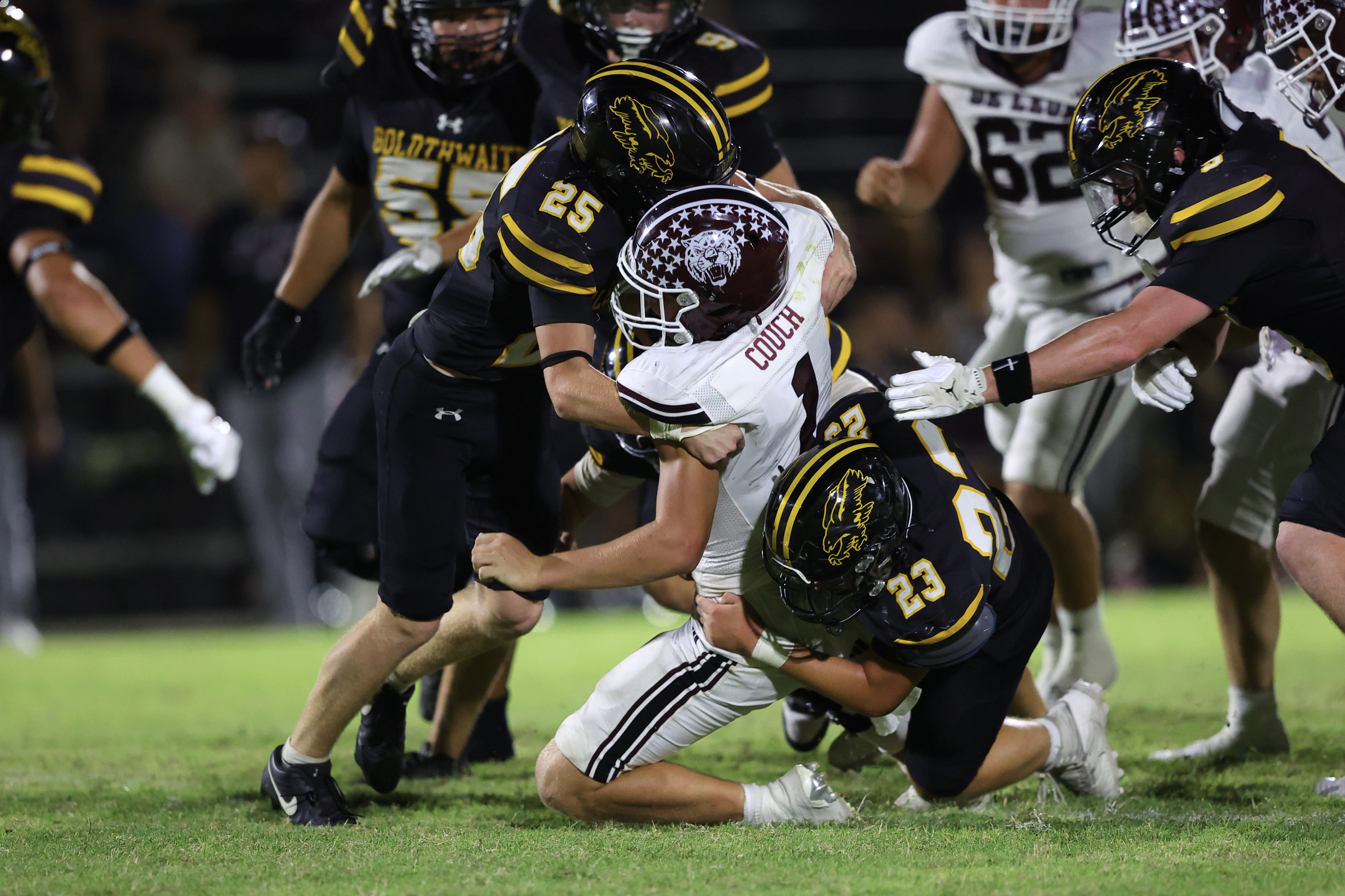 Goldthwaite’s defense delivered in a showdown of unbeaten teams. The Eagles beat De Leon 24-13 Friday night, holding a Bearcats offense averaging 46 points per game to just 13.