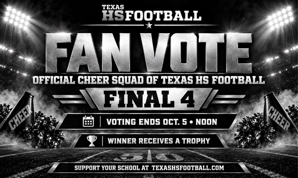 official cheer squad fan vote final round for texas hs football