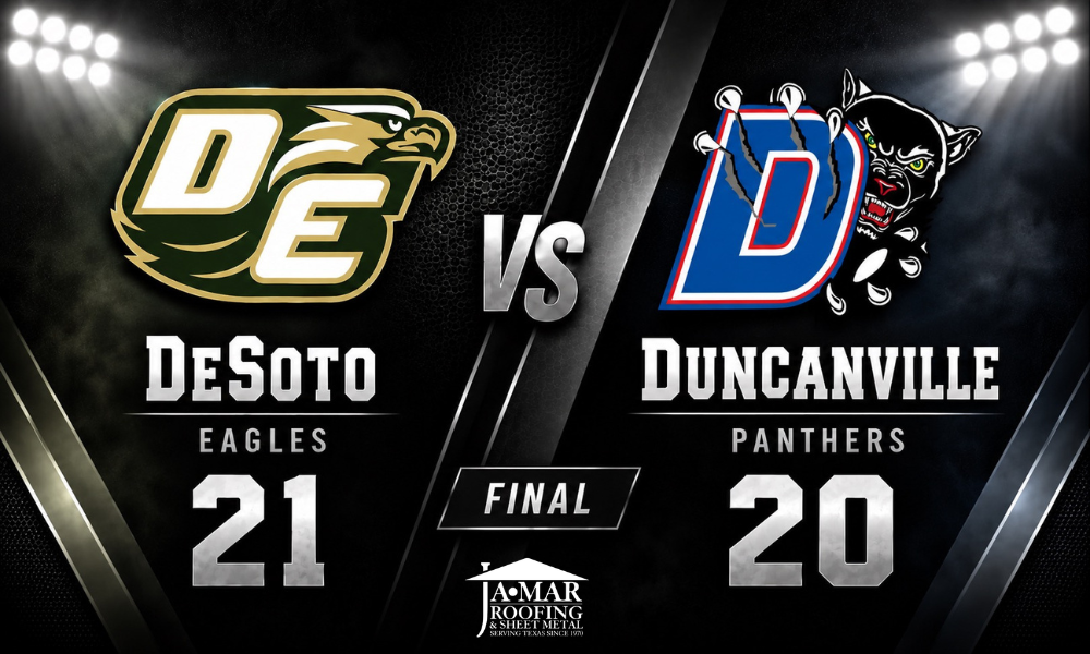 DeSoto Eagles and Duncanville Panthers cover image following DeSoto’s 21-20 victory in the 2026 Parrish Classic at the Cotton Bowl.