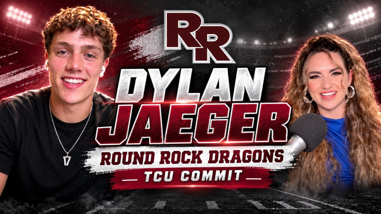 Texas HS Football Podcast Episode 144 interview featuring host Taylor Arenz and Round Rock senior standout and TCU commit Dylan Jaeger.Texas HS Football Podcast Episode 144 interview featuring host Taylor Arenz and Round Rock senior standout and TCU commit Dylan Jaeger.